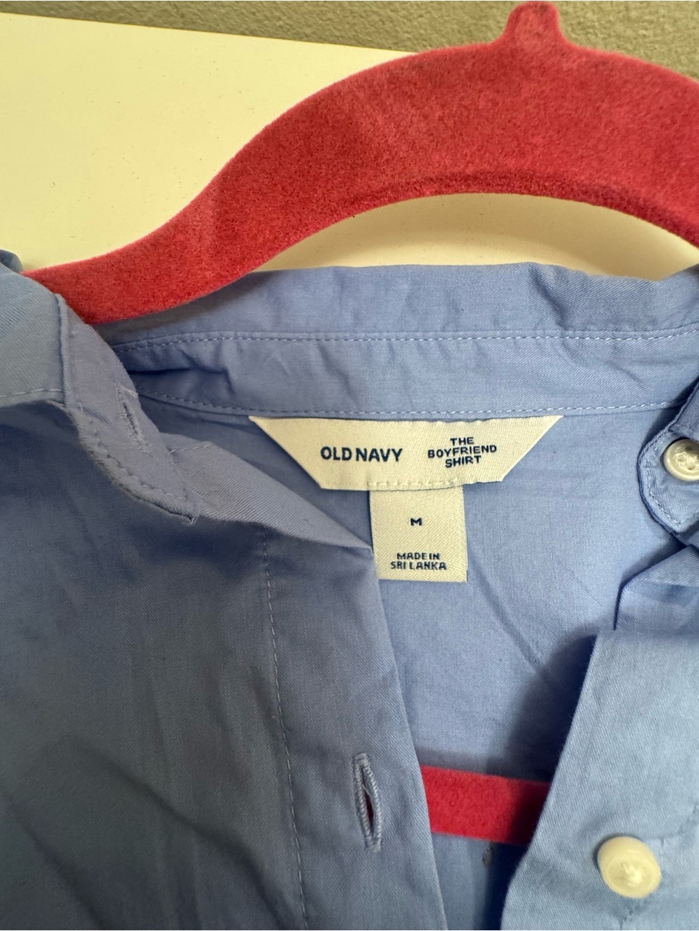 Old Navy Light Blue Button-Down Boyfriend Shirt - Picture 4 of 6